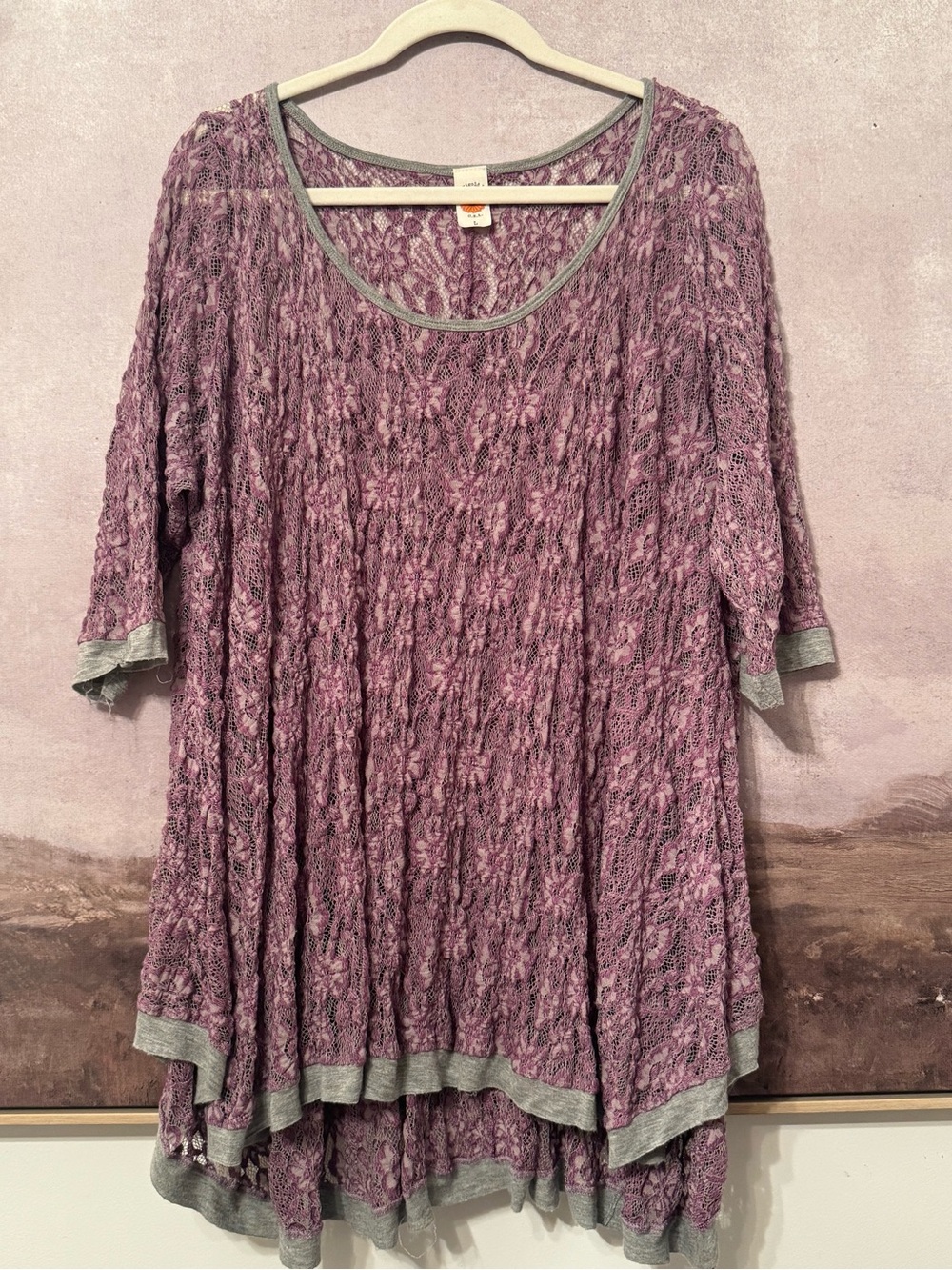 Marigold | Women Lace Top Tunic / Large - Picture 3 of 14